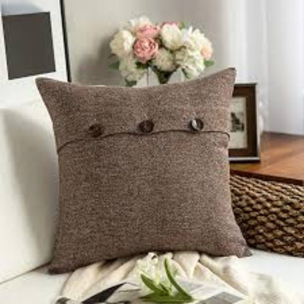 Phantoscope Triple Button Decorative Throw Pillow